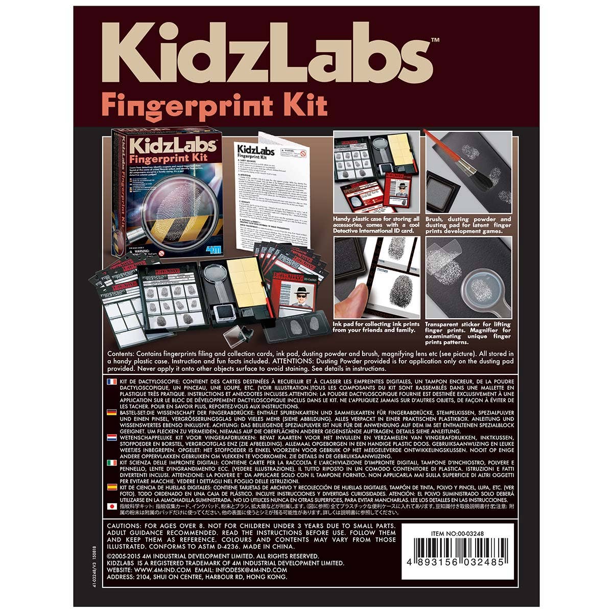 Fingerprint Kit - Spy Forensic Science Lab-Science & Discovery-Yellow Springs Toy Company