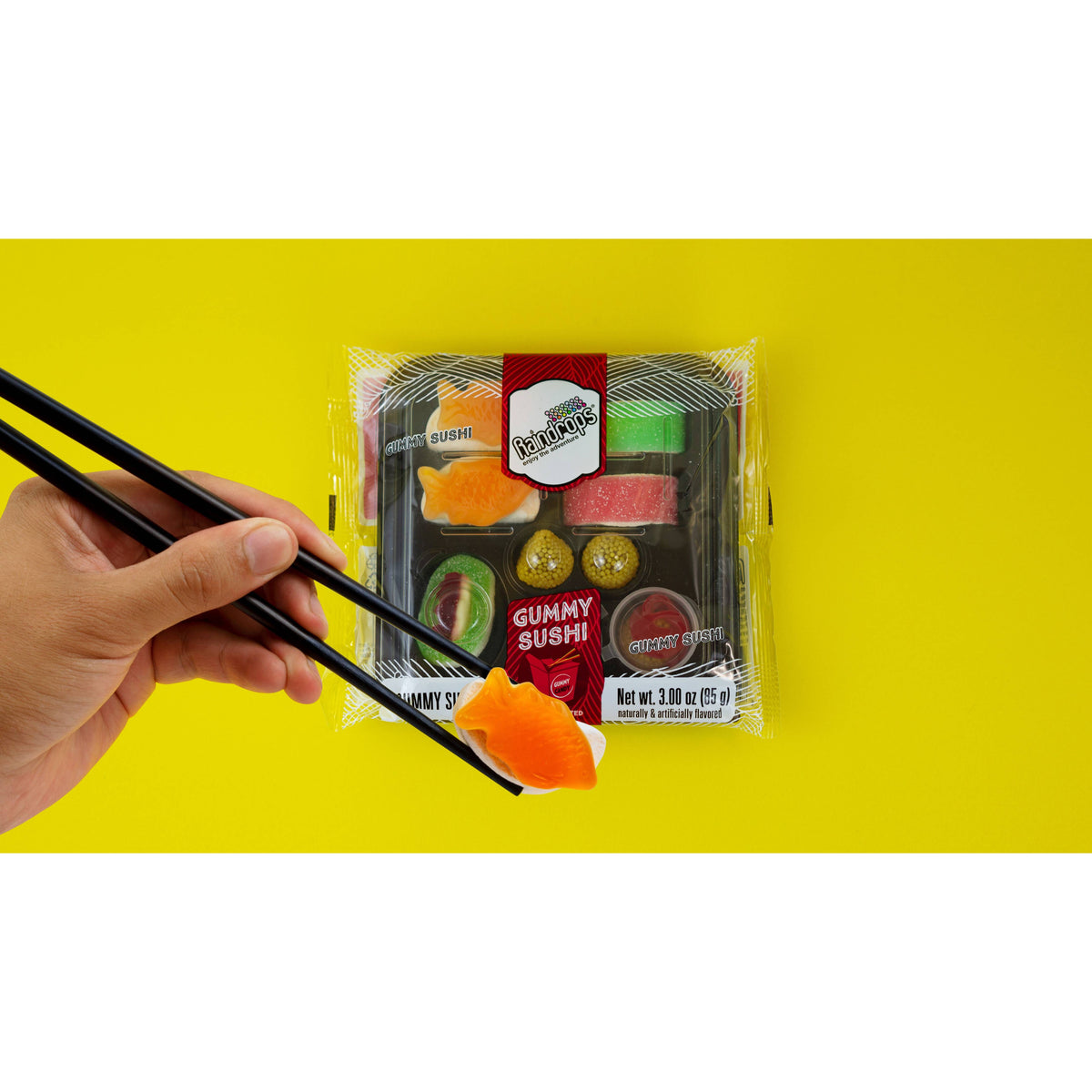 Raindrops Gummi Sushi - 3.00oz-Candy &amp; Treats-Grandpa Joe&#39;s Candy Shop-Yellow Springs Toy Company