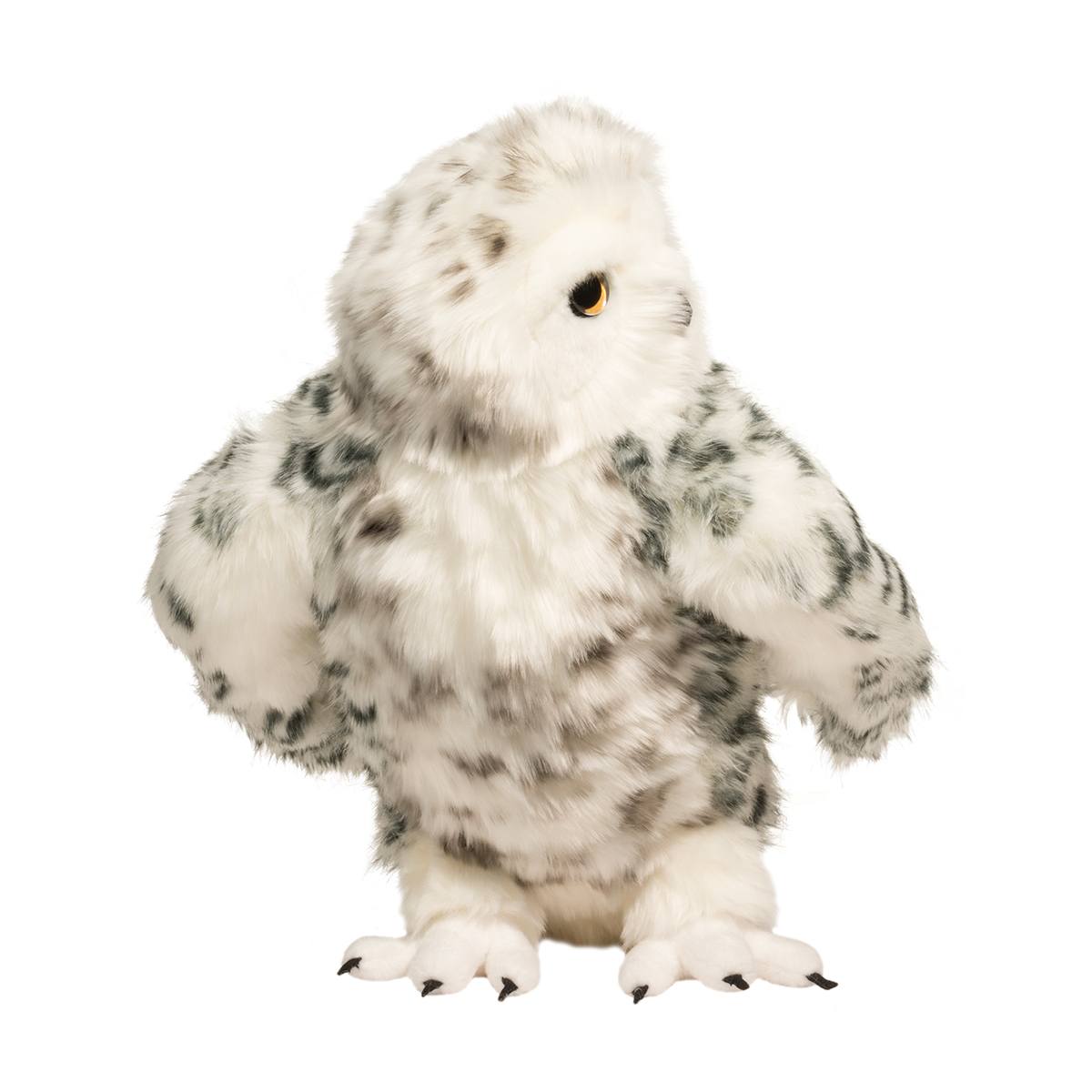 Shimmer Large Snowy Owl, Jointed Head - 13&quot;-Stuffed &amp; Plush-Douglas-Yellow Springs Toy Company