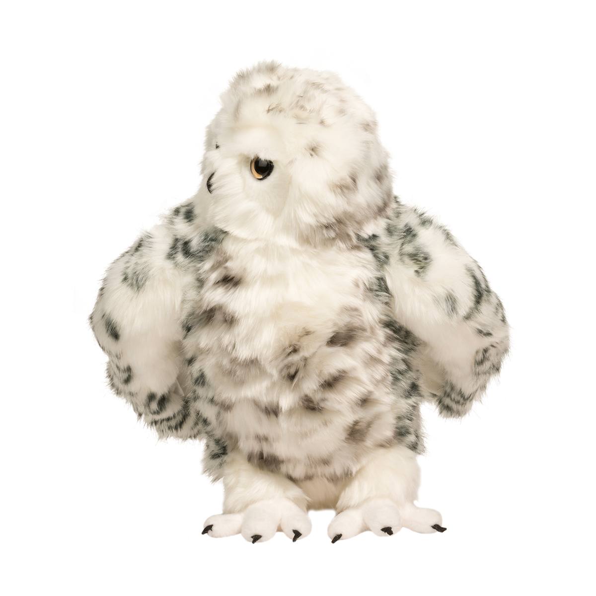 Shimmer Large Snowy Owl, Jointed Head - 13&quot;-Stuffed &amp; Plush-Douglas-Yellow Springs Toy Company