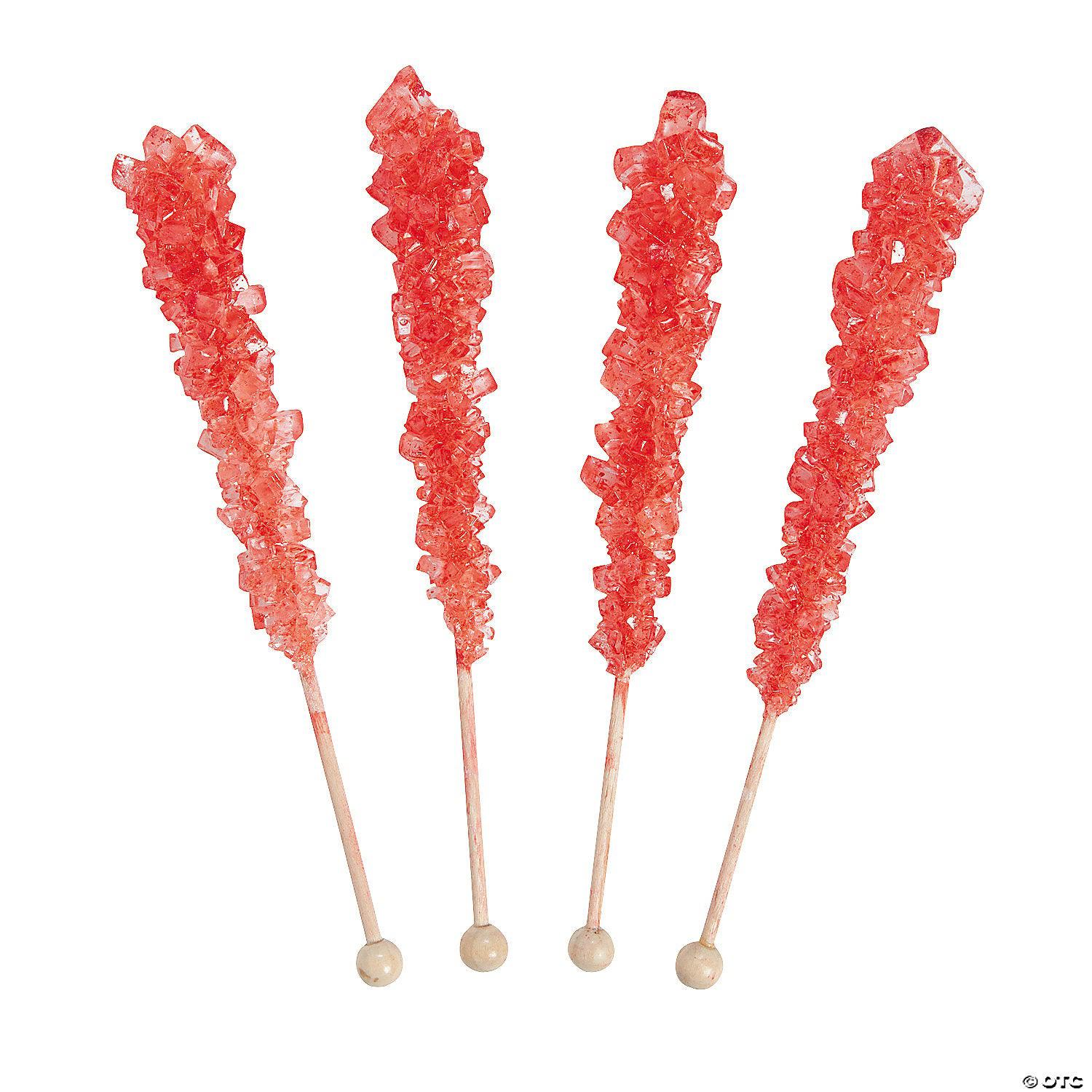 Rock Candy - Strawberry, 0.8oz-Candy & Treats-Grandpa Joe's Candy Shop-Yellow Springs Toy Company