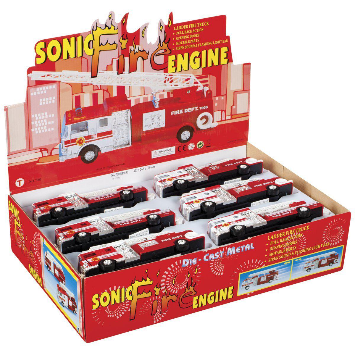 Sonic Fire Engine-Vehicles &amp; Transportation-TOYSMITH-Yellow Springs Toy Company