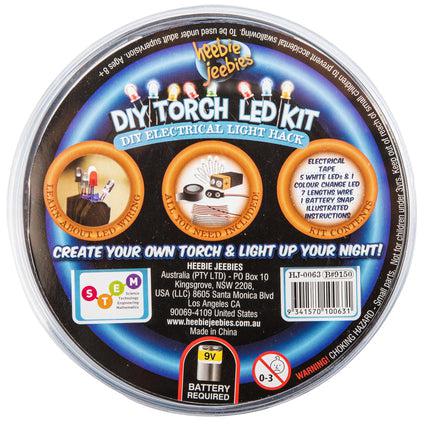 Back cover of the DIY Torch LED Kit