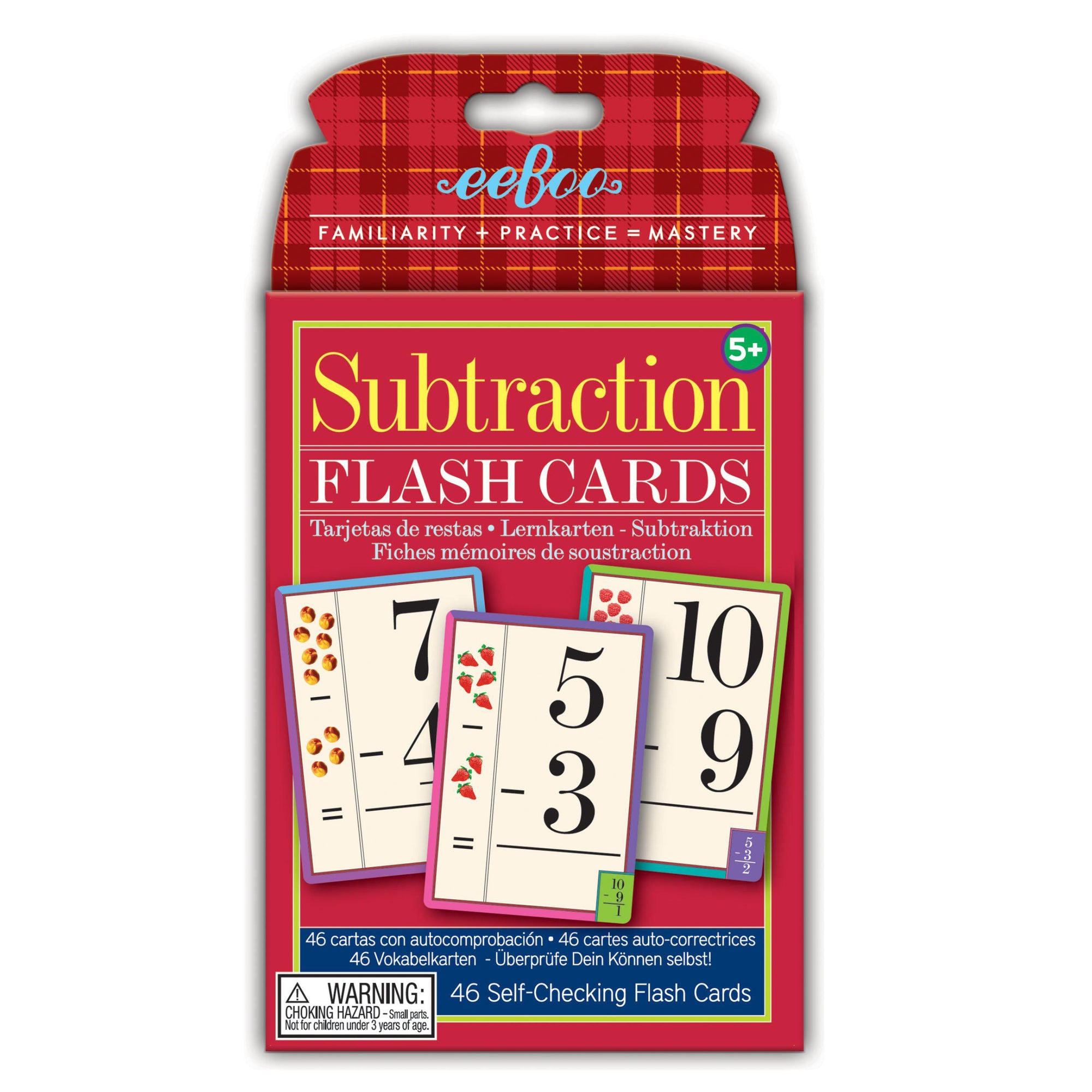 Flash Cards - Subtraction-Science & Discovery-EeBoo-Yellow Springs Toy Company