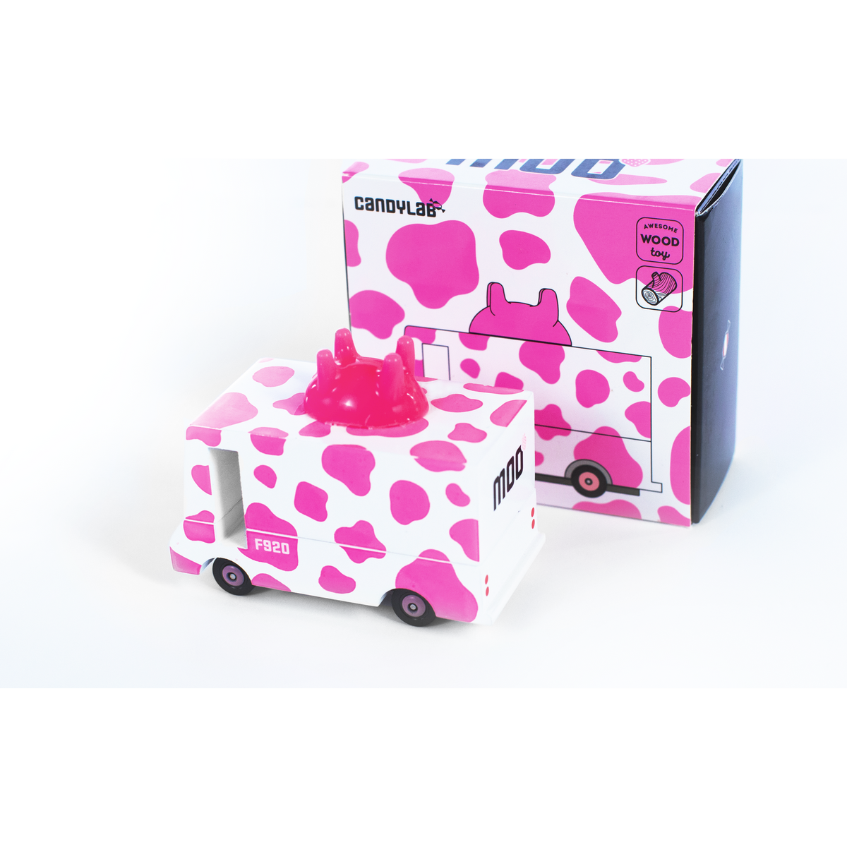 Candycar - Strawberry Moo-Vehicles &amp; Transportation-Yellow Springs Toy Company