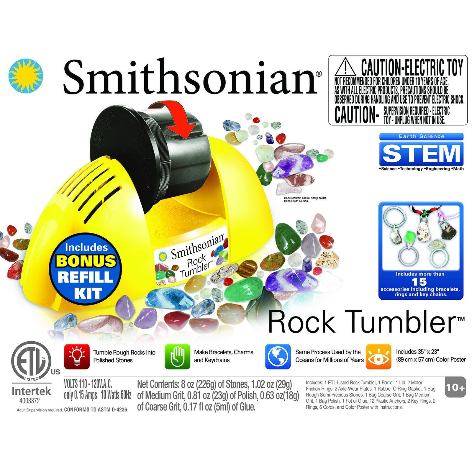 Smithsonian Rock Tumbler-Toysmith-Yellow Springs Toy Company