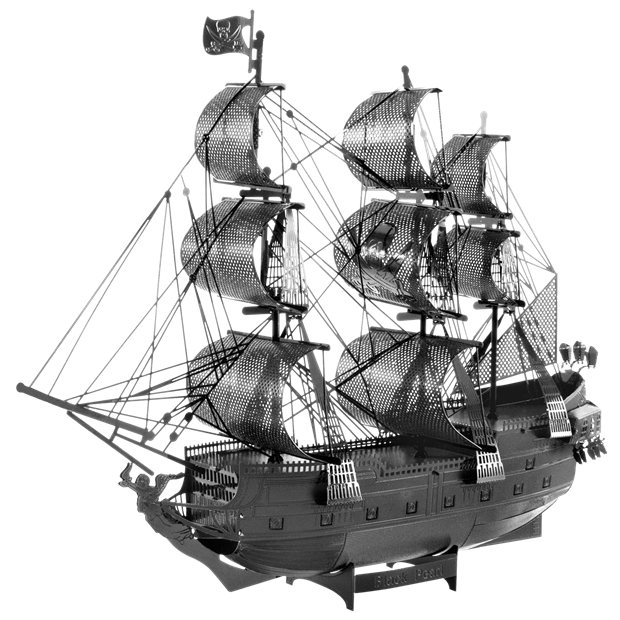 Black Pearl Ship - BLACK-Metal Earth-Yellow Springs Toy Company