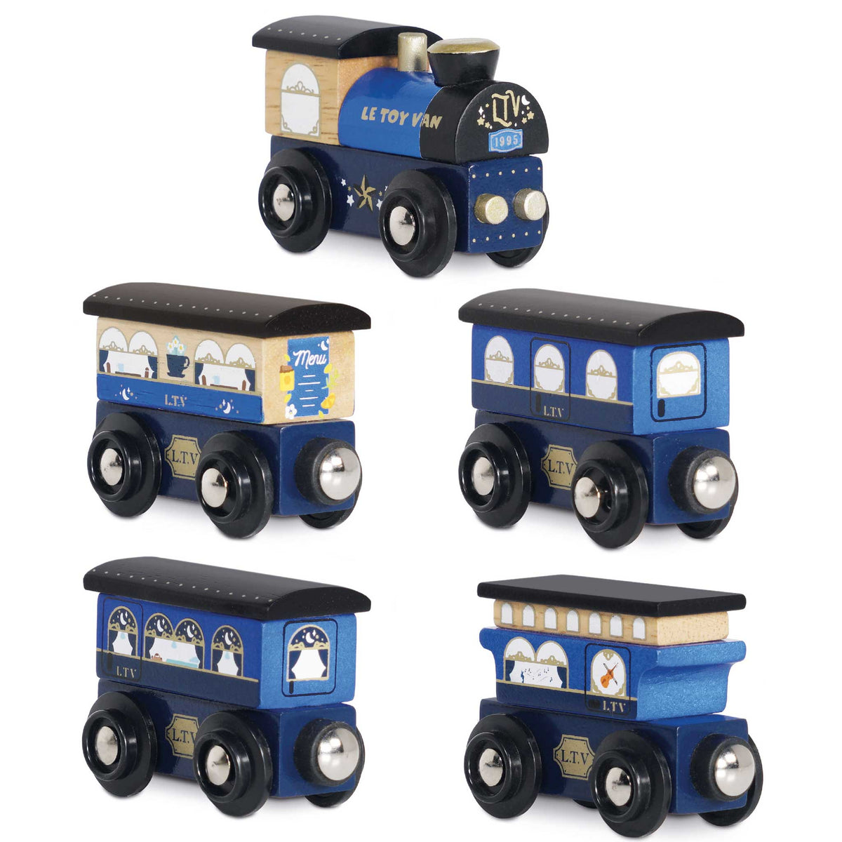 Twilight Train &amp; Carriages-Le Toy Van, Inc.-Yellow Springs Toy Company