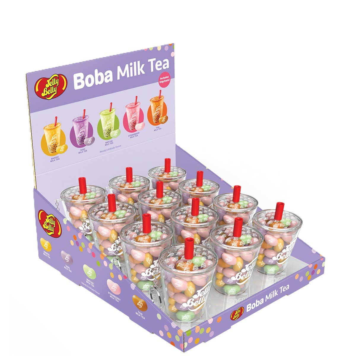 Jelly Belly Boba Milk Tea Mini Cup, 2.65oz, 12ct-Grandpa Joe's Candy Shop-Yellow Springs Toy Company