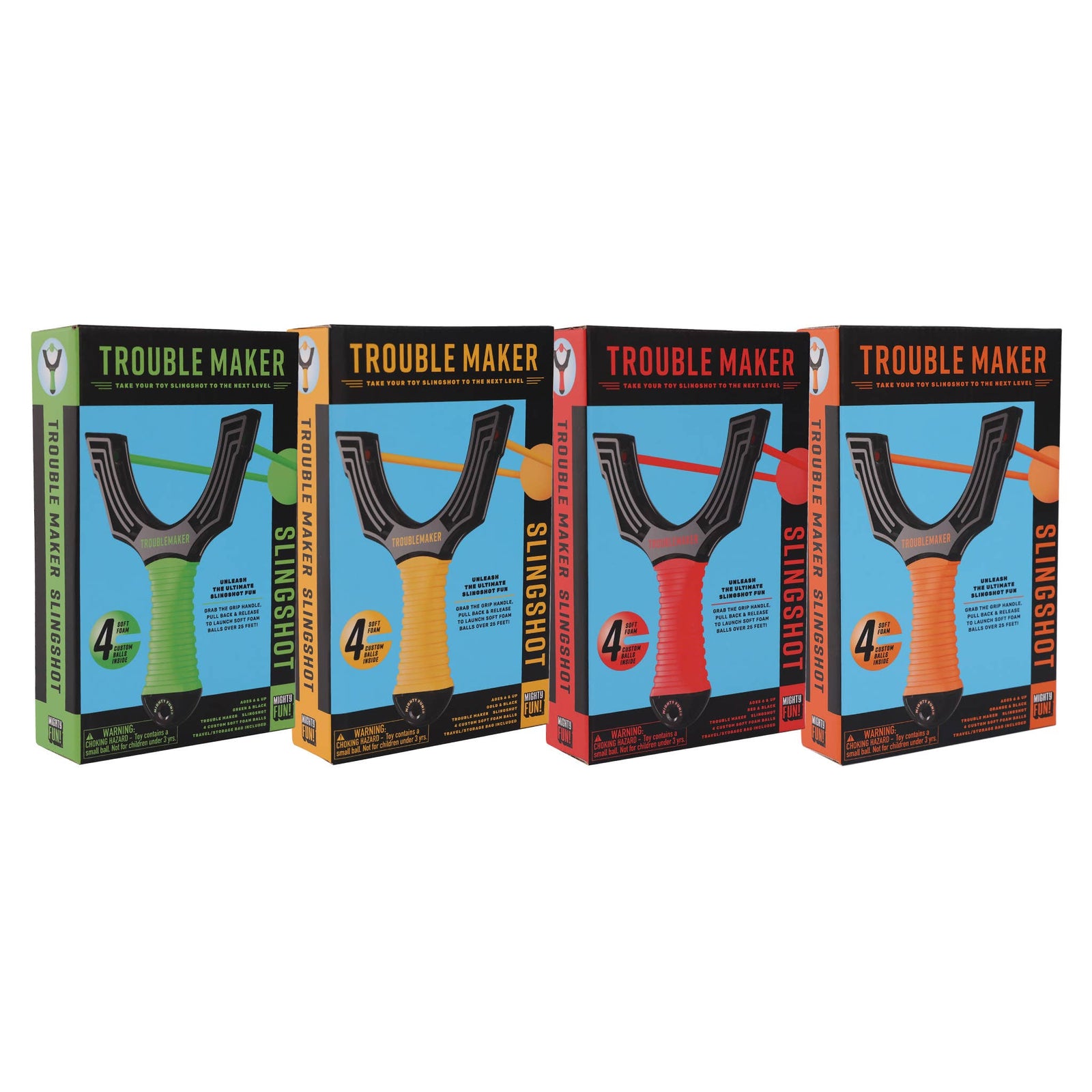 Trouble Maker Slingshot - Orange-Active & Sports-Mighty Fun!-Yellow Springs Toy Company