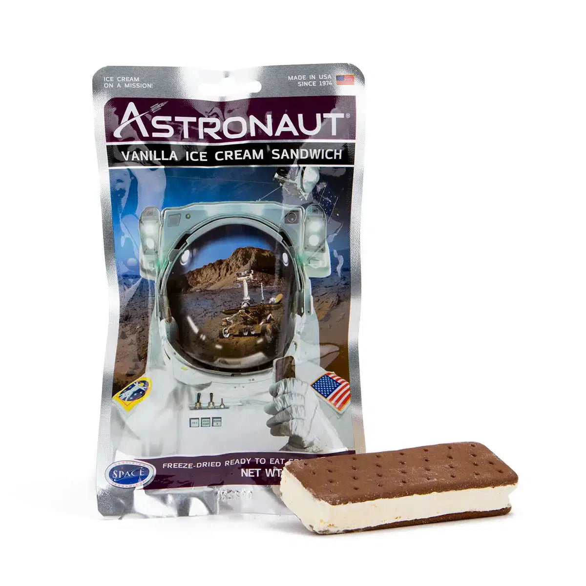 Astronaut Vanilla Ice Cream Sandwich, Freeze Dried-Grandpa Joe&#39;s Candy Shop-Yellow Springs Toy Company