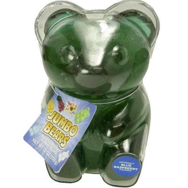 Albert&#39;s Jumbo Gummy Bear, Blue Raspberry, 12oz, 12ct-Grandpa Joe&#39;s Candy Shop-Yellow Springs Toy Company