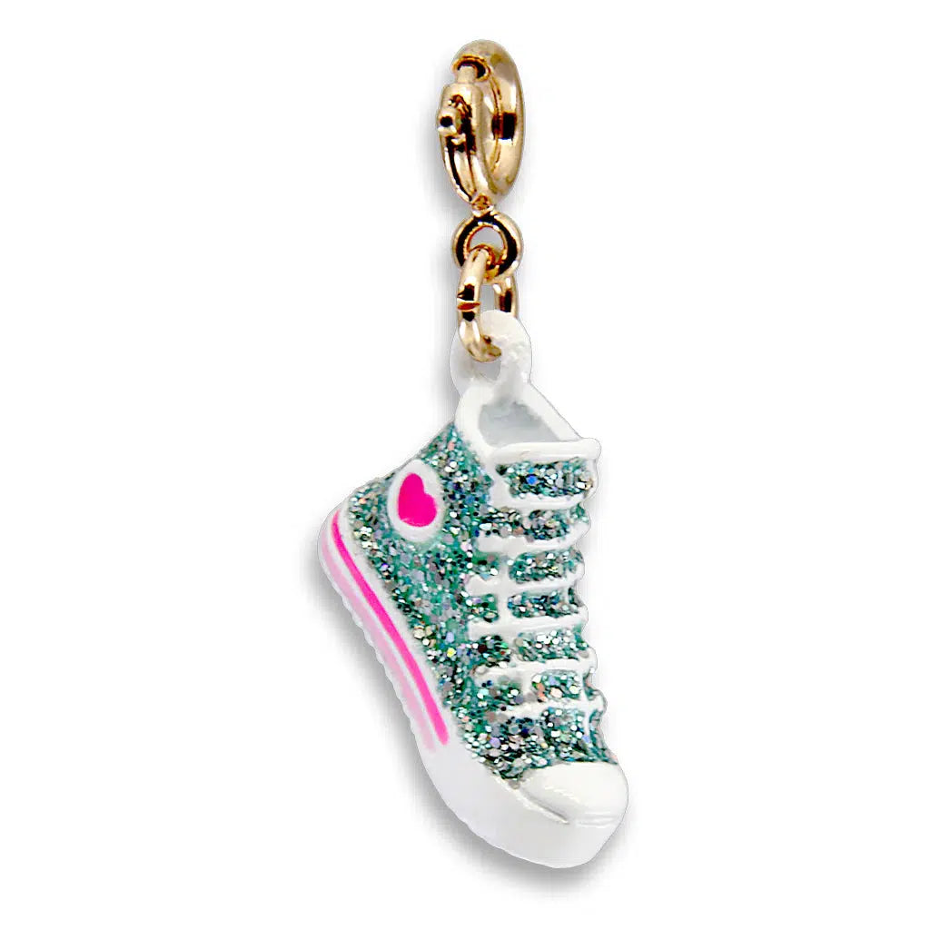 Charm It - Gold Glitter High Top Sneaker Charm-Jewelry &amp; Accessories-Charm It!-Yellow Springs Toy Company