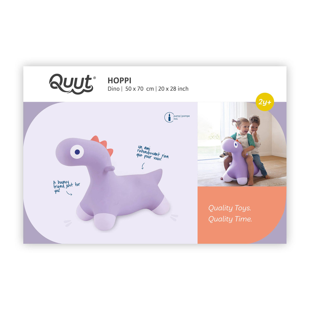 Quut Hoppi - A bouncy friend just for you! : Lavender-Quut Toys-Yellow Springs Toy Company