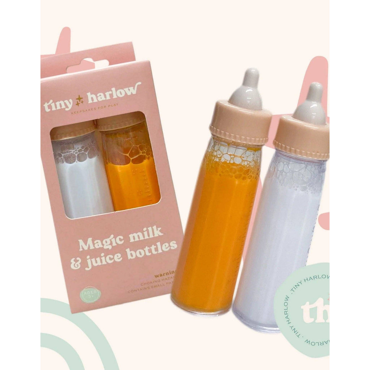 Bottled milk and juice set - Tiny Harlow-Tiny Harlow - North America-Yellow Springs Toy Company