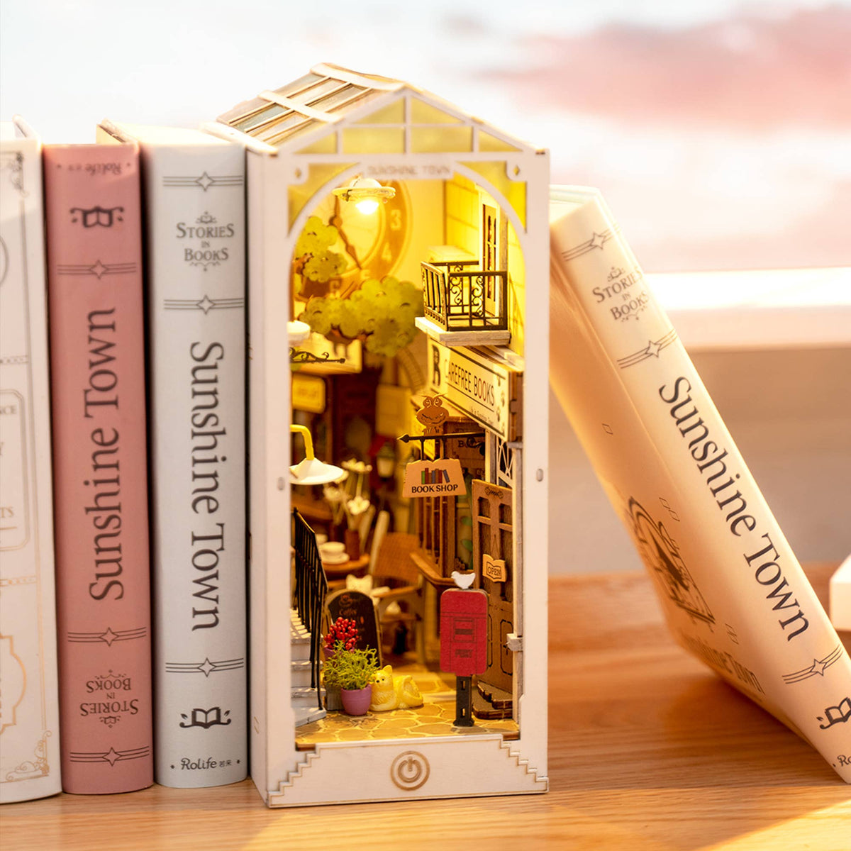 DIY Miniature House Book Nook Kit: Sunshine Town-Hands Craft-Yellow Springs Toy Company