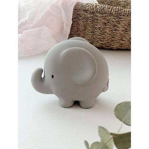 Natural Organic Rubber Elephant - Teether, Rattle, and Bath Toy-Infant &amp; Toddler-Yellow Springs Toy Company