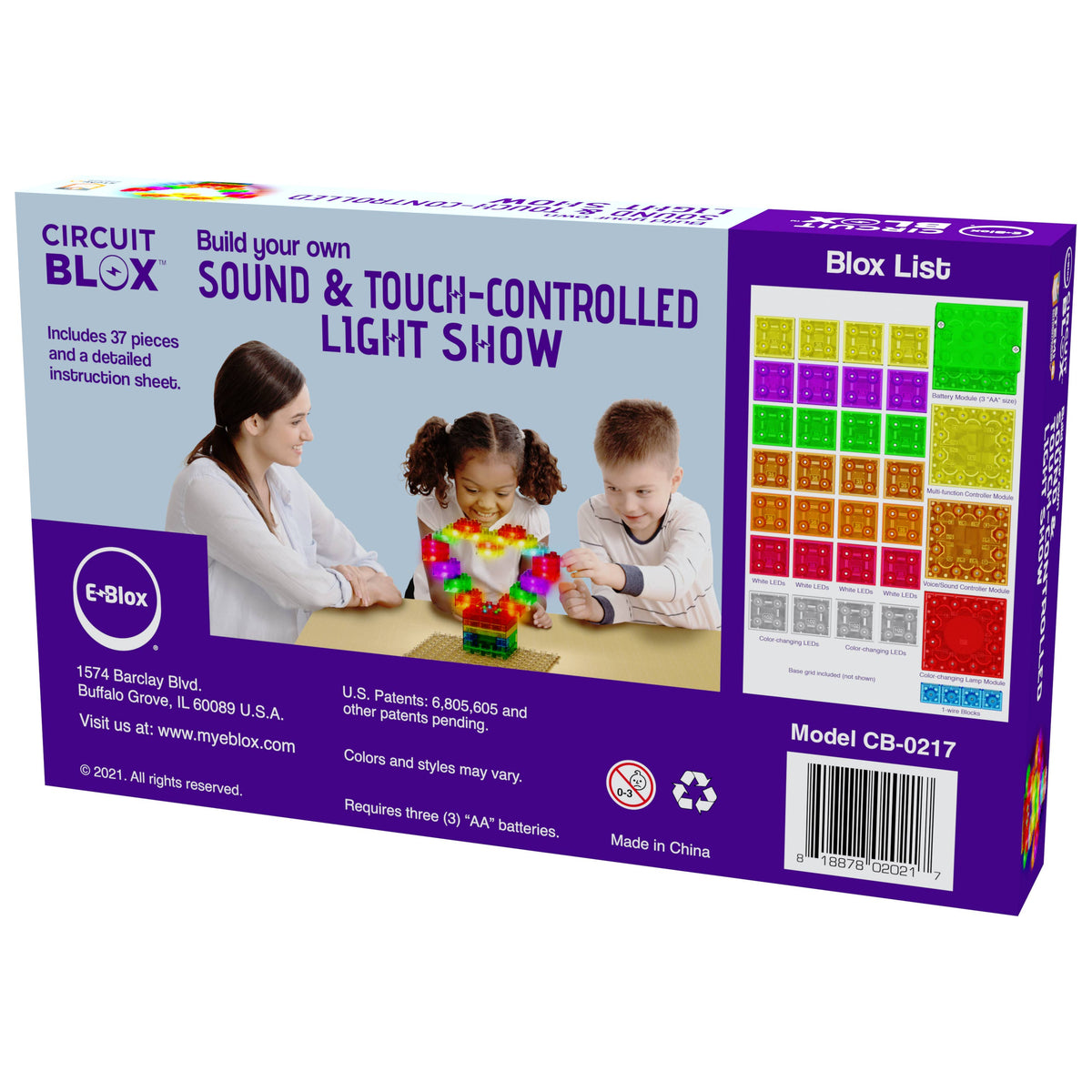 E-Blox Touch and Sound Controlled Light Show-Building &amp; Construction-E-Blox-Yellow Springs Toy Company