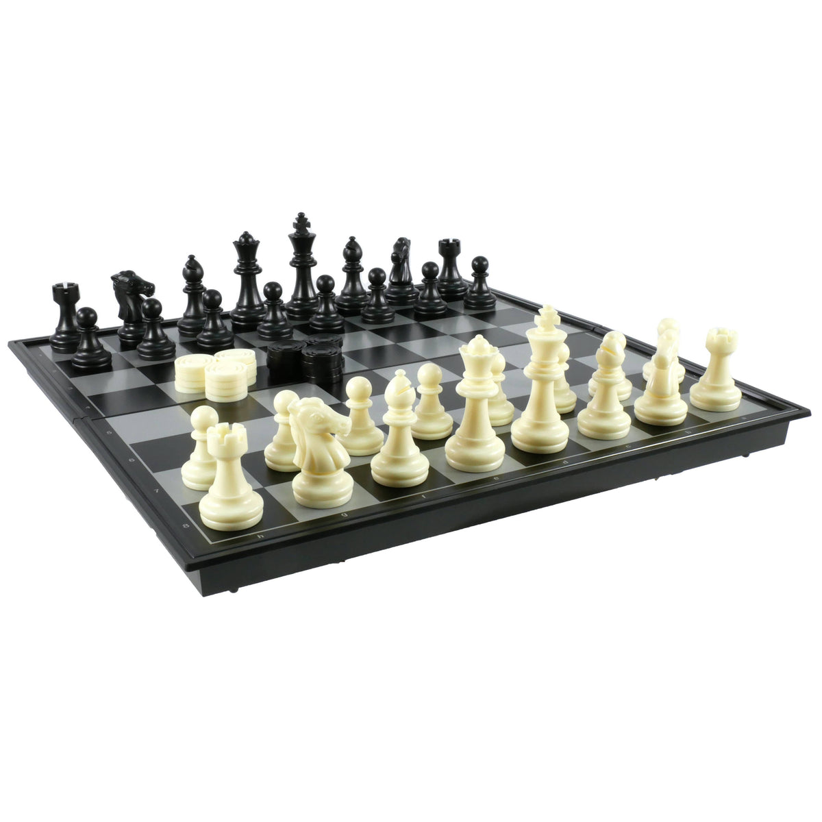 Combo Set - 14&quot; Magnetic Chess with Checker Set-WorldWise Imports-Yellow Springs Toy Company