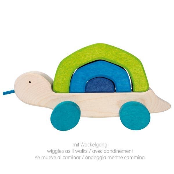 Pull-along animal - Tortoise - goki Evolution-Goki America-Yellow Springs Toy Company