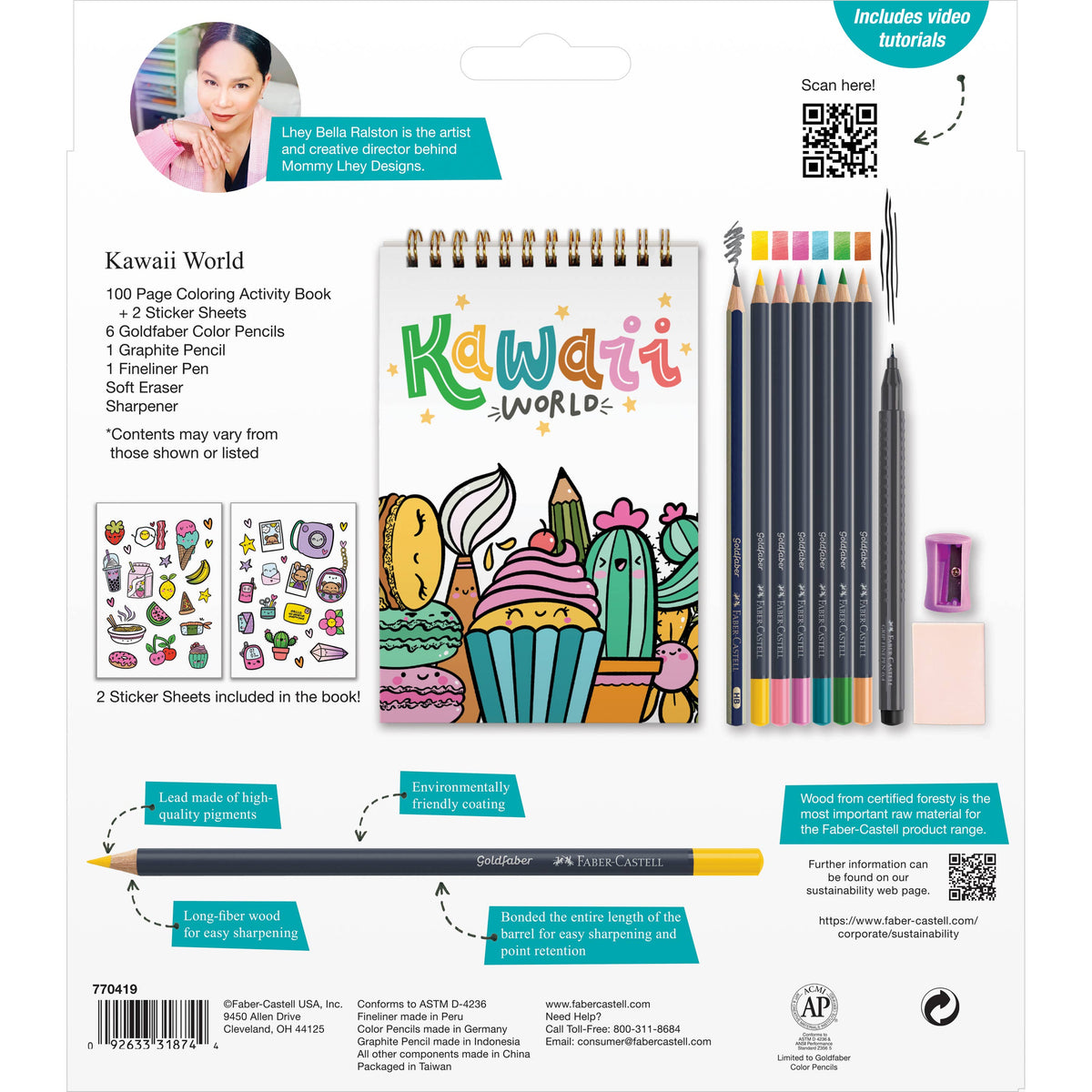 Kawaii World - Learn How to Draw Kawaii Art Set-Faber-Castell-Yellow Springs Toy Company