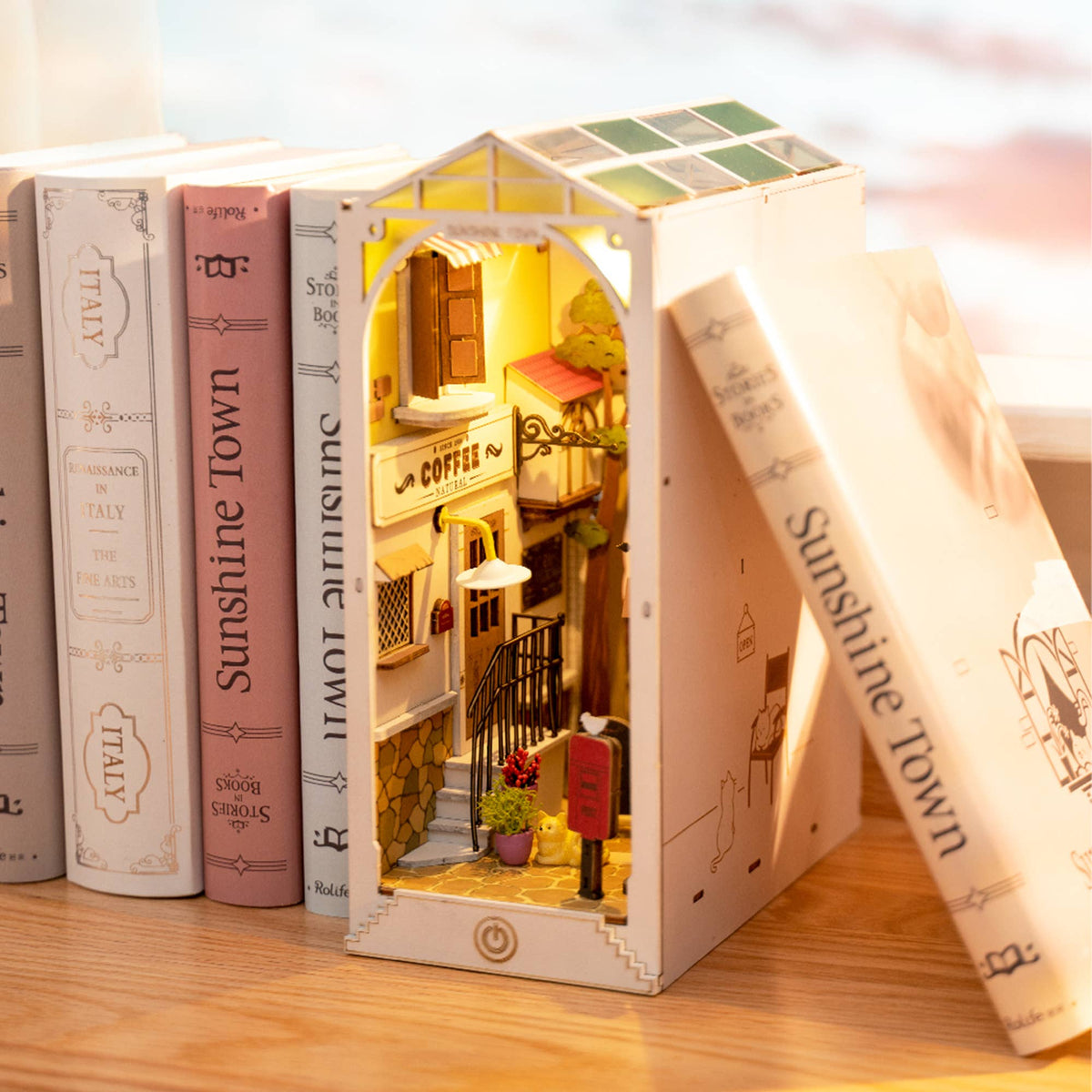 DIY Miniature House Book Nook Kit: Sunshine Town-Hands Craft-Yellow Springs Toy Company