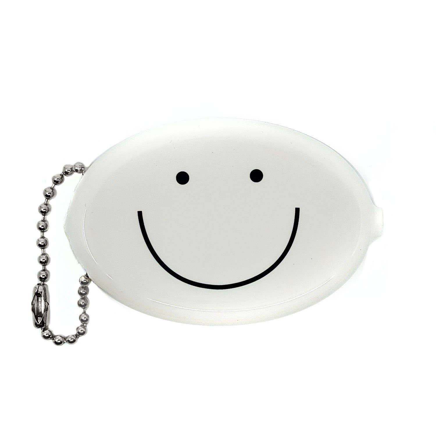 Coin Pouch - Happy Face (White)-Three Potato Four-Yellow Springs Toy Company