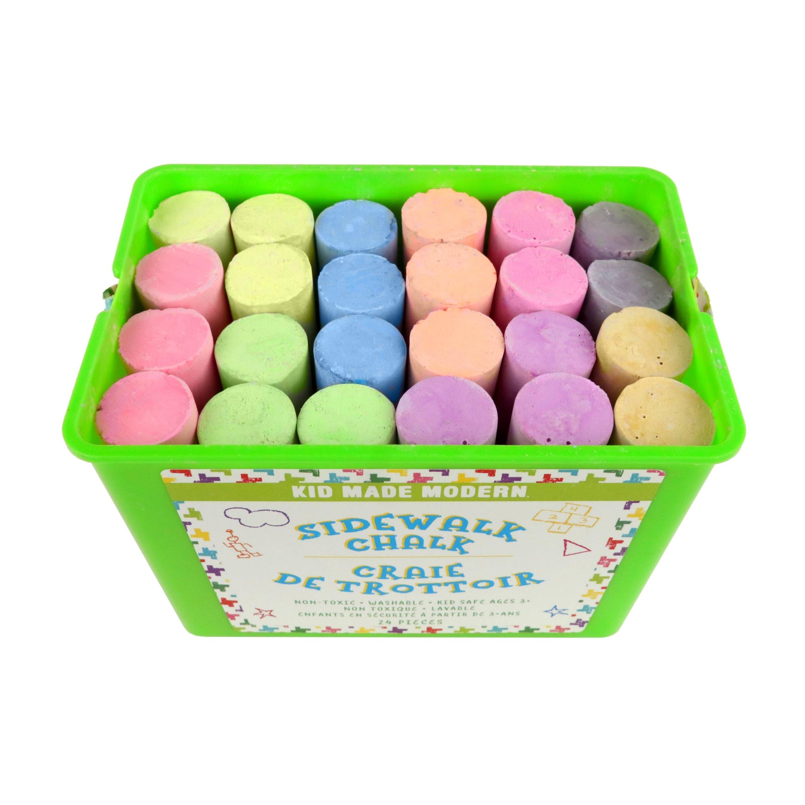 Non-Toxic Sidewalk Chalk Bucket-Arts & Humanities-Regal Games-Yellow Springs Toy Company