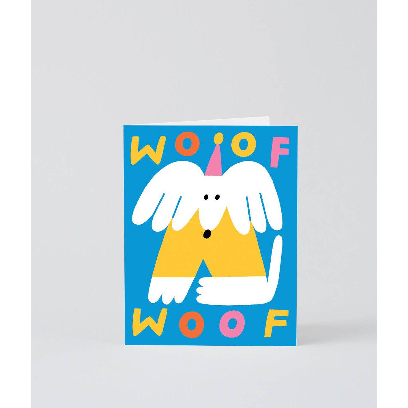 'Woof Woof Dog' Kids Birthday Greetings Card-Stationery-Wrap-Yellow Springs Toy Company