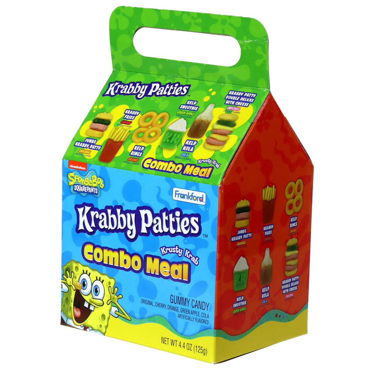 SpongeBob SquarePants Krabby Patties Combo Meal, 4.4oz, 6ct-Grandpa Joe&#39;s Candy Shop-Yellow Springs Toy Company