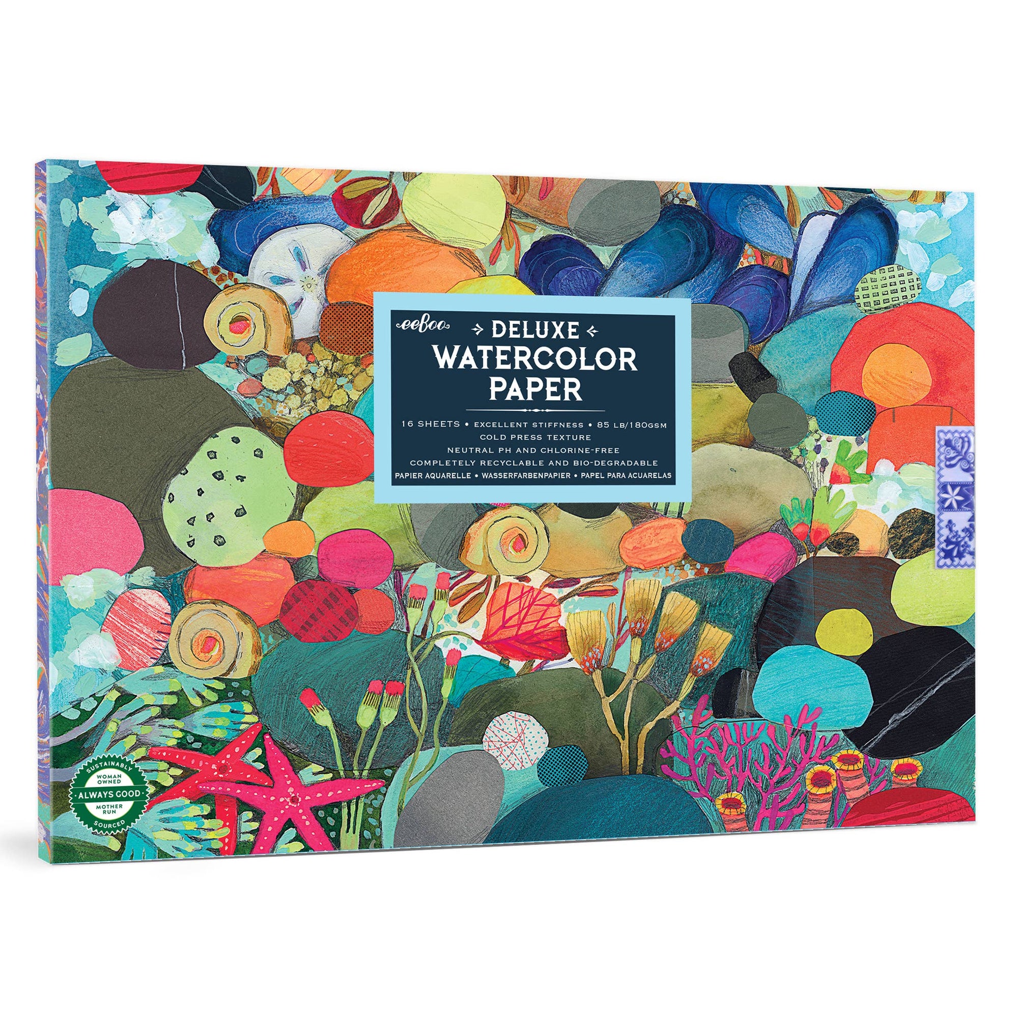 Tidepool Watercolor Pad-eeBoo-Yellow Springs Toy Company