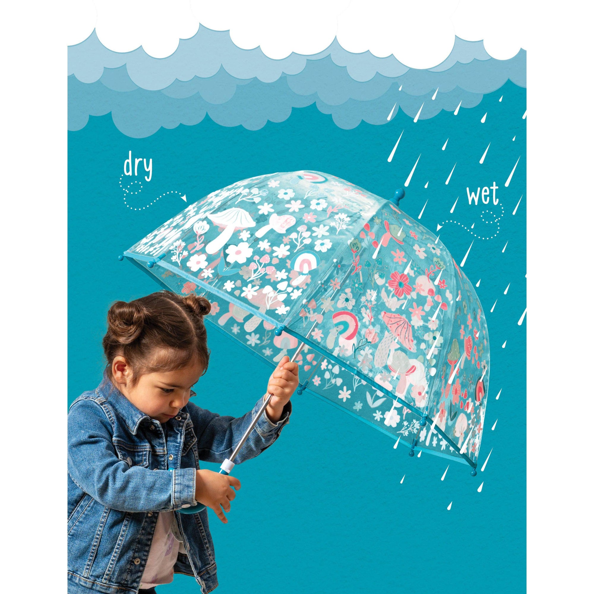 Clear Color Changing Umbrella: Construction-Stephen Joseph Gifts-Yellow Springs Toy Company