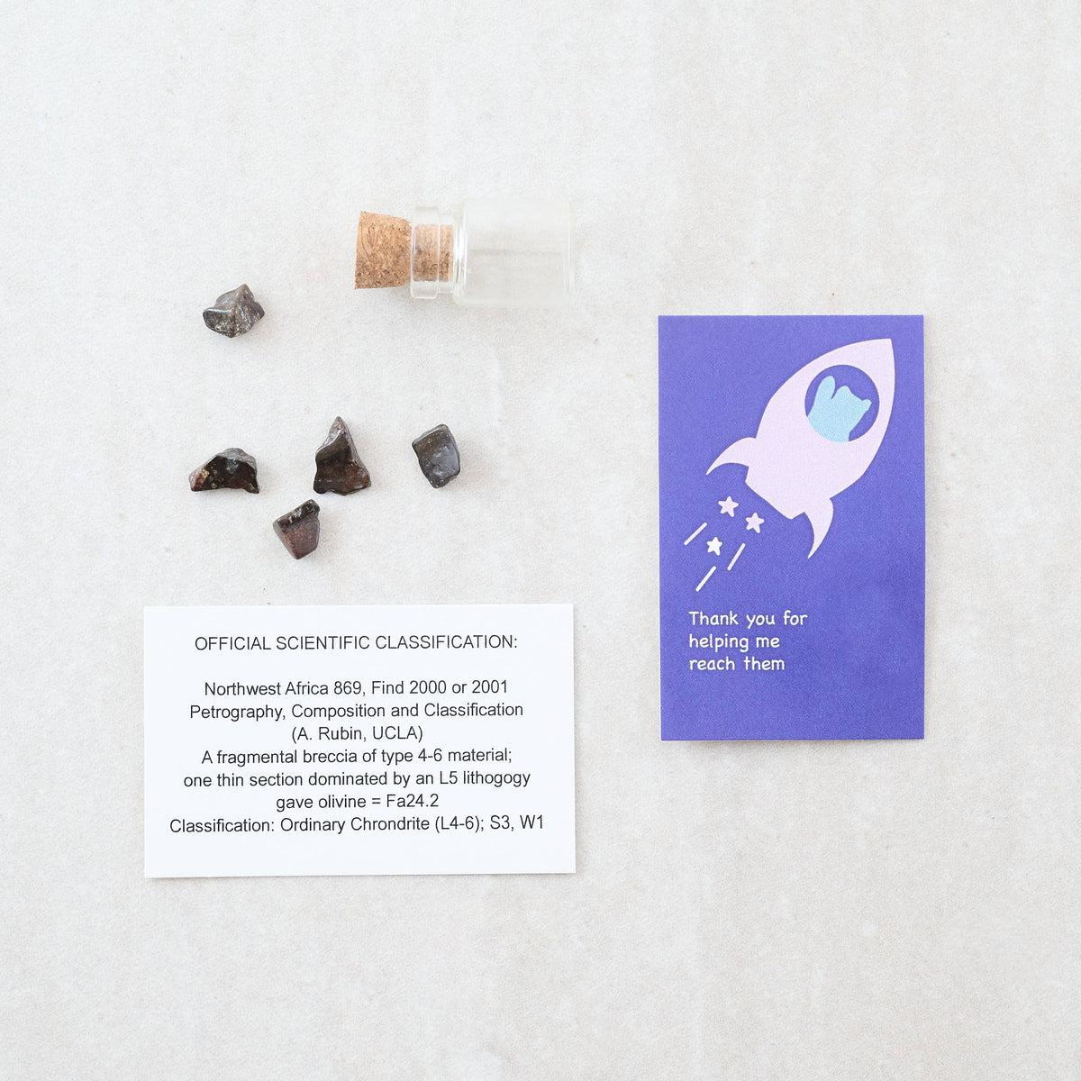 Super Star Teacher Meteorite Gift In A Matchbox-Marvling Bros Ltd-Yellow Springs Toy Company