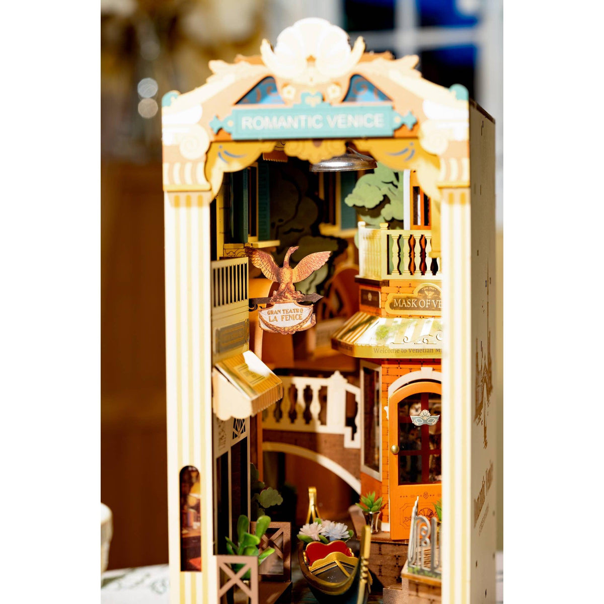 DIY Book Nook Kit: Romantic Venice with Dust Cover-Hands Craft-Yellow Springs Toy Company