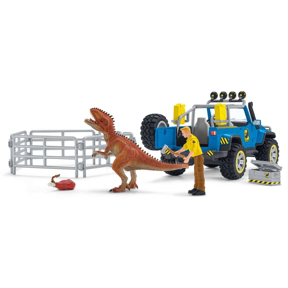 Off-Road Vehicle With Dino Outpost Dinosaur Playset-Schleich-Yellow Springs Toy Company