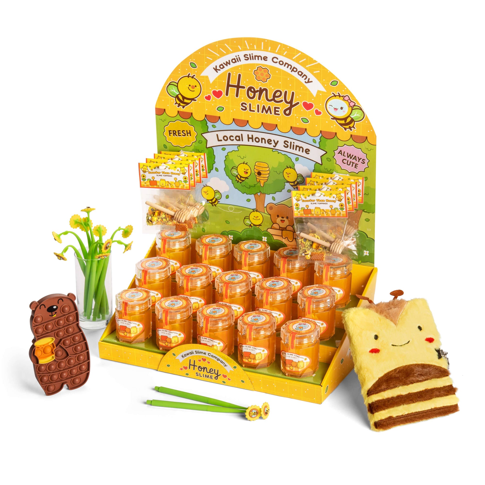 Homemade Honey POP Display (Products Included)-Kawaii Slime Company-Yellow Springs Toy Company