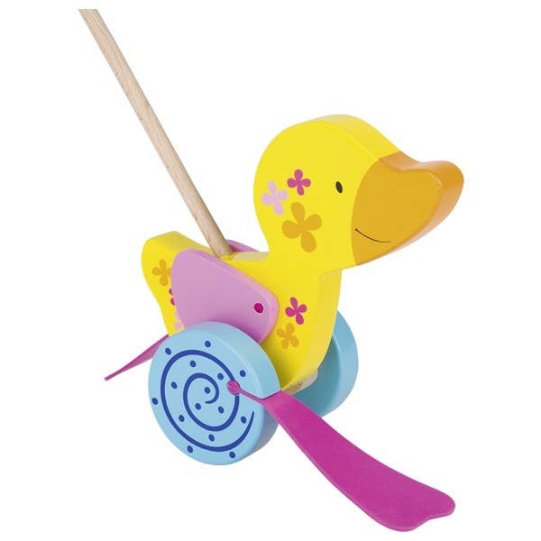 Push-Along animal - Duck Susibelle-Goki America-Yellow Springs Toy Company