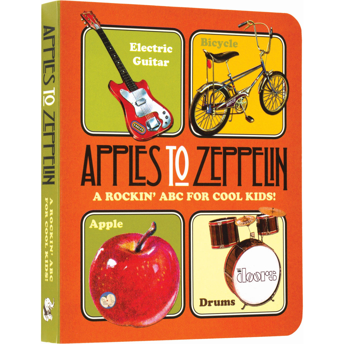 Apples To Zeppelin: A Rockin&#39; Abc!-Children&#39;s Board Book-Laughing Elephant Books-Yellow Springs Toy Company