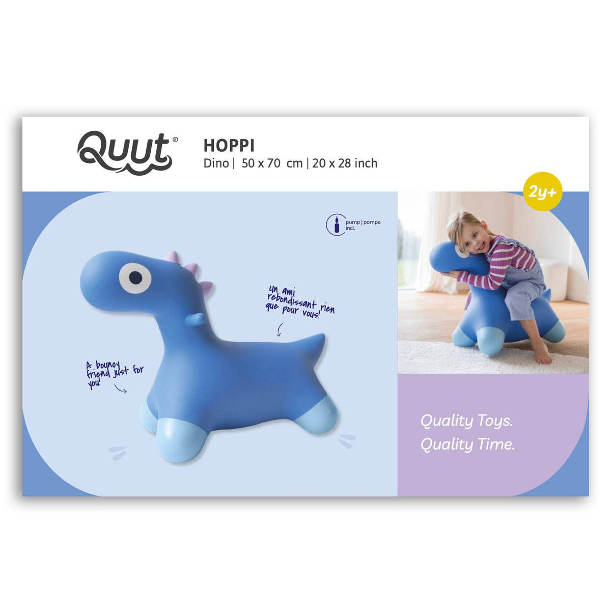 Quut Hoppi - A bouncy friend just for you! : Cosmic Blue-Quut Toys-Yellow Springs Toy Company