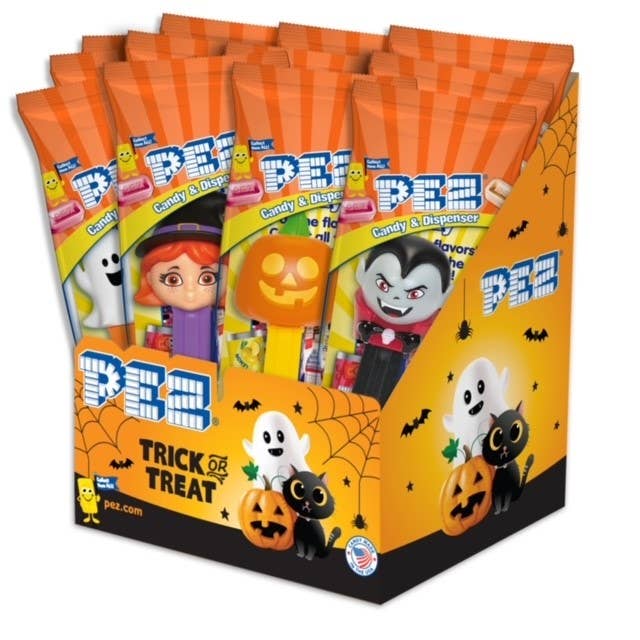 Pez Halloween, Poly Bag, 12ct Display-Grandpa Joe's Candy Shop-Yellow Springs Toy Company