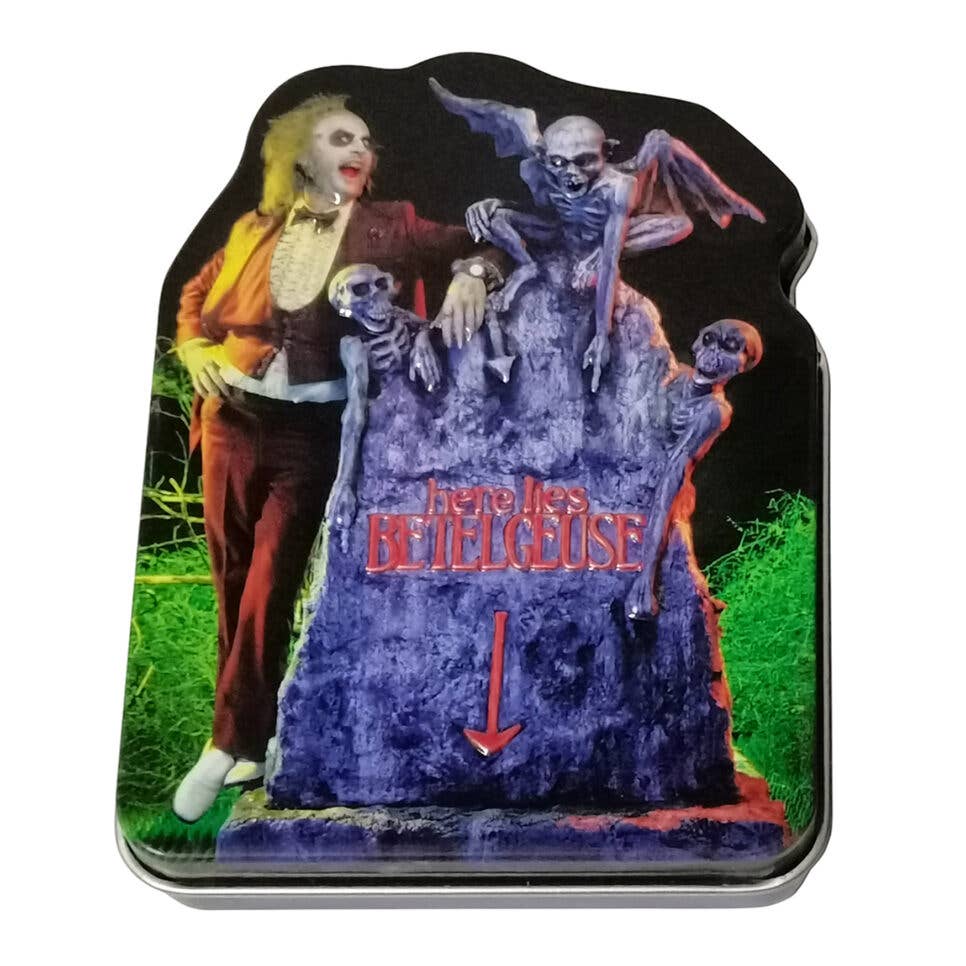 Beetlejuice Afterlife Sours, Collectible Candy Tin, 12ct-Grandpa Joe&#39;s Candy Shop-Yellow Springs Toy Company