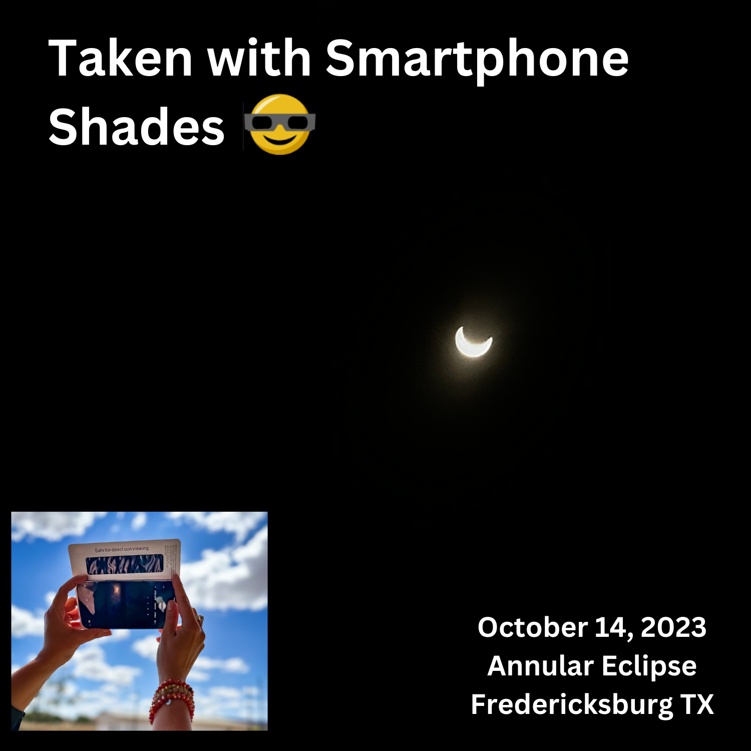 Pack of 40 Smartphone Shades with Counter Display-Totality Over TX Eclipse Glasses & Gear-Yellow Springs Toy Company