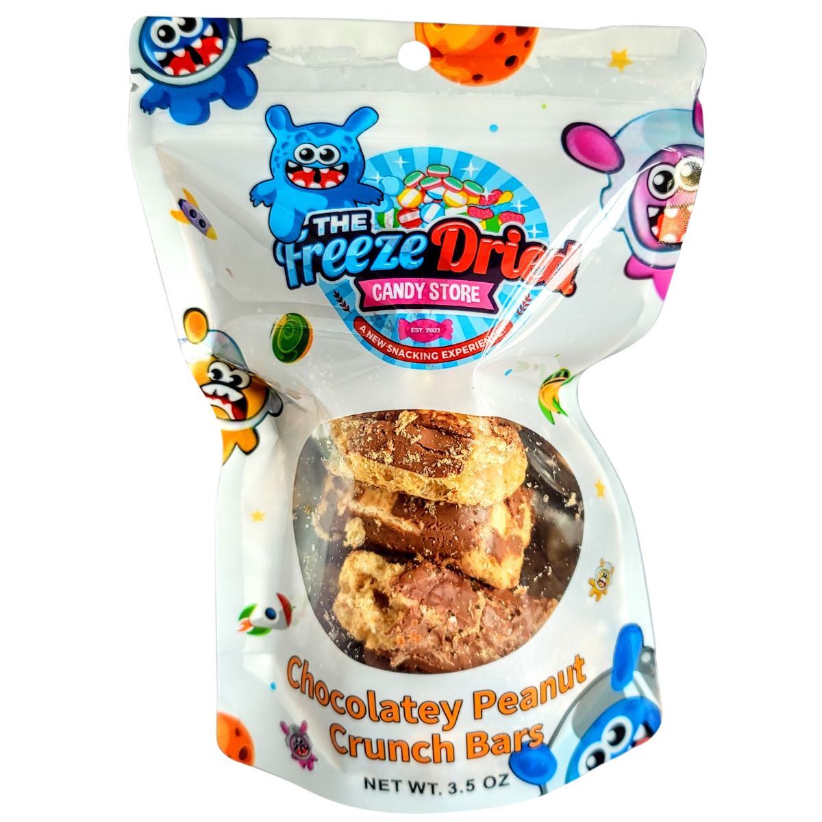 Chocolatey Peanut Crunch Bars: 10 ct-The Freeze Dried Candy Store-Yellow Springs Toy Company