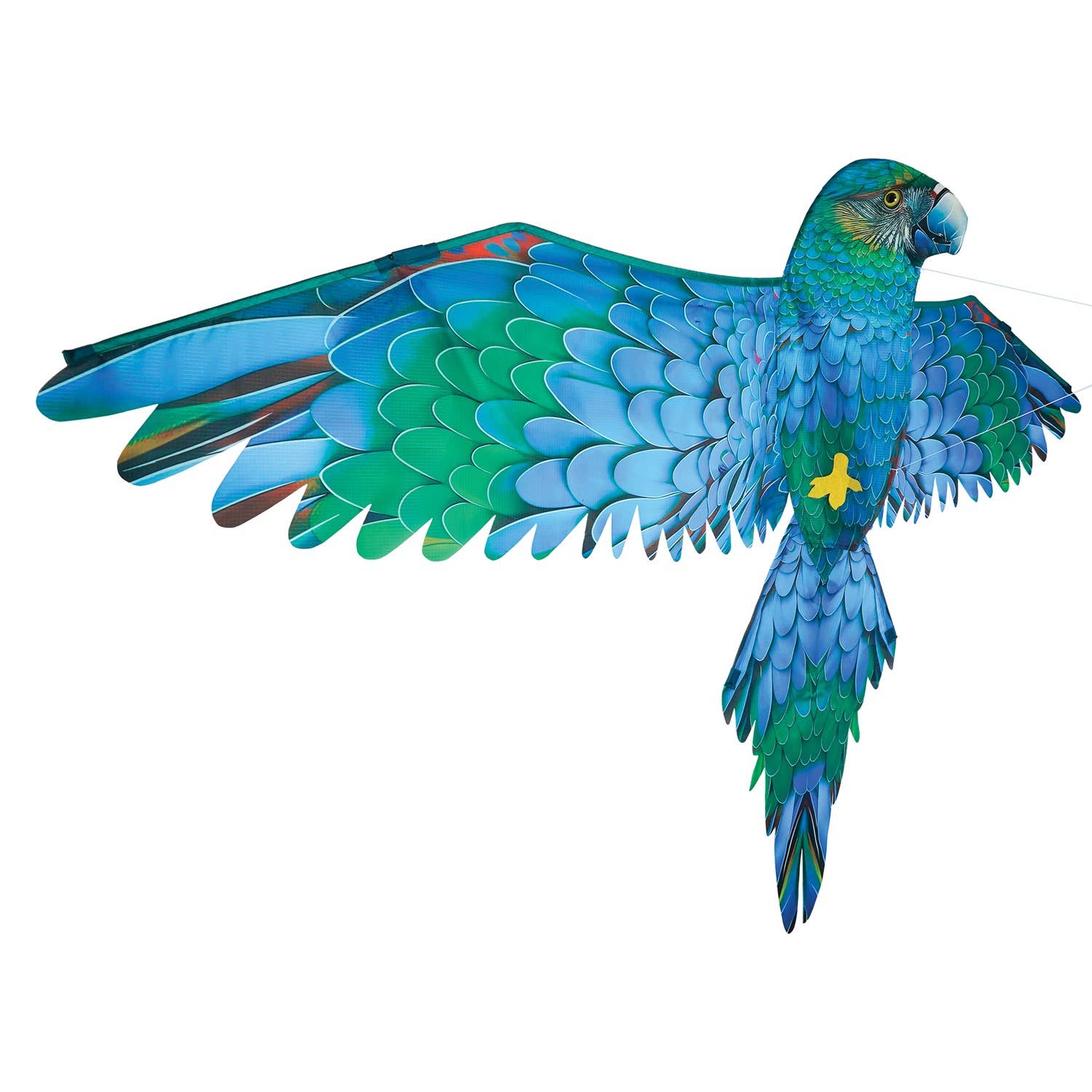 3D Blue Parrot Kite-In the Breeze, LLC.-Yellow Springs Toy Company