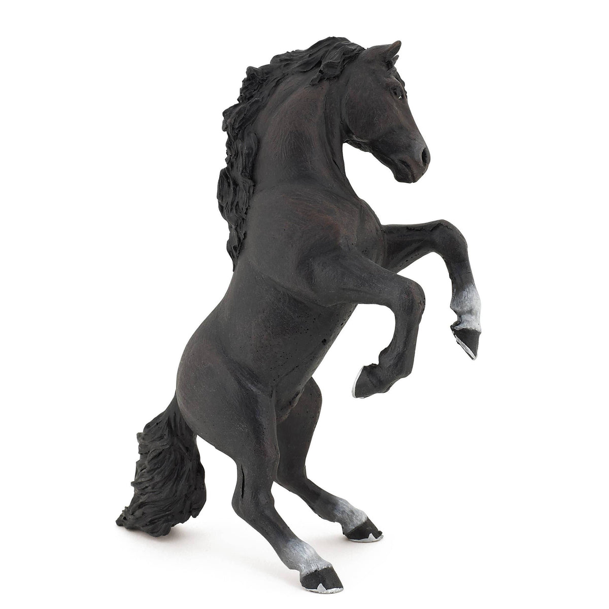 Black Reared Up Horse-Papo-Yellow Springs Toy Company