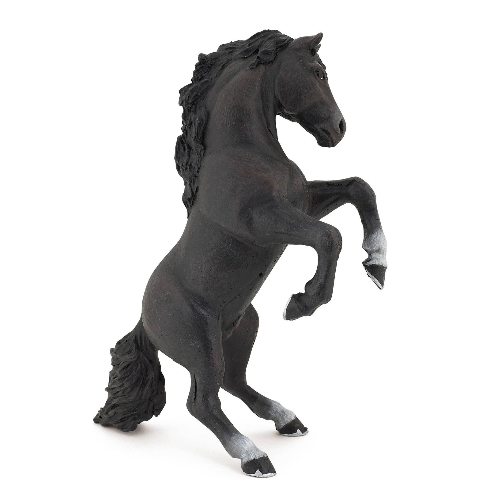 Black Reared Up Horse-Papo-Yellow Springs Toy Company