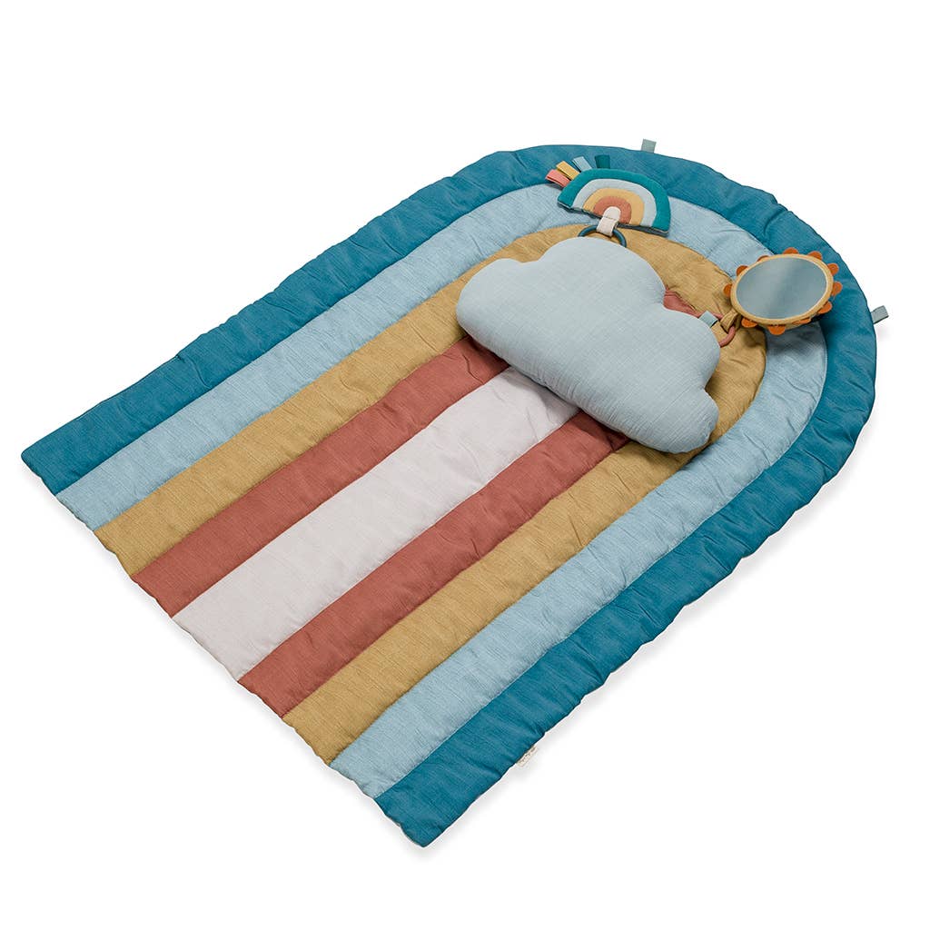 Bitzy Bespoke Ritzy Tummy Time™ Rainbow Play Mat-Infant &amp; Toddler-Yellow Springs Toy Company
