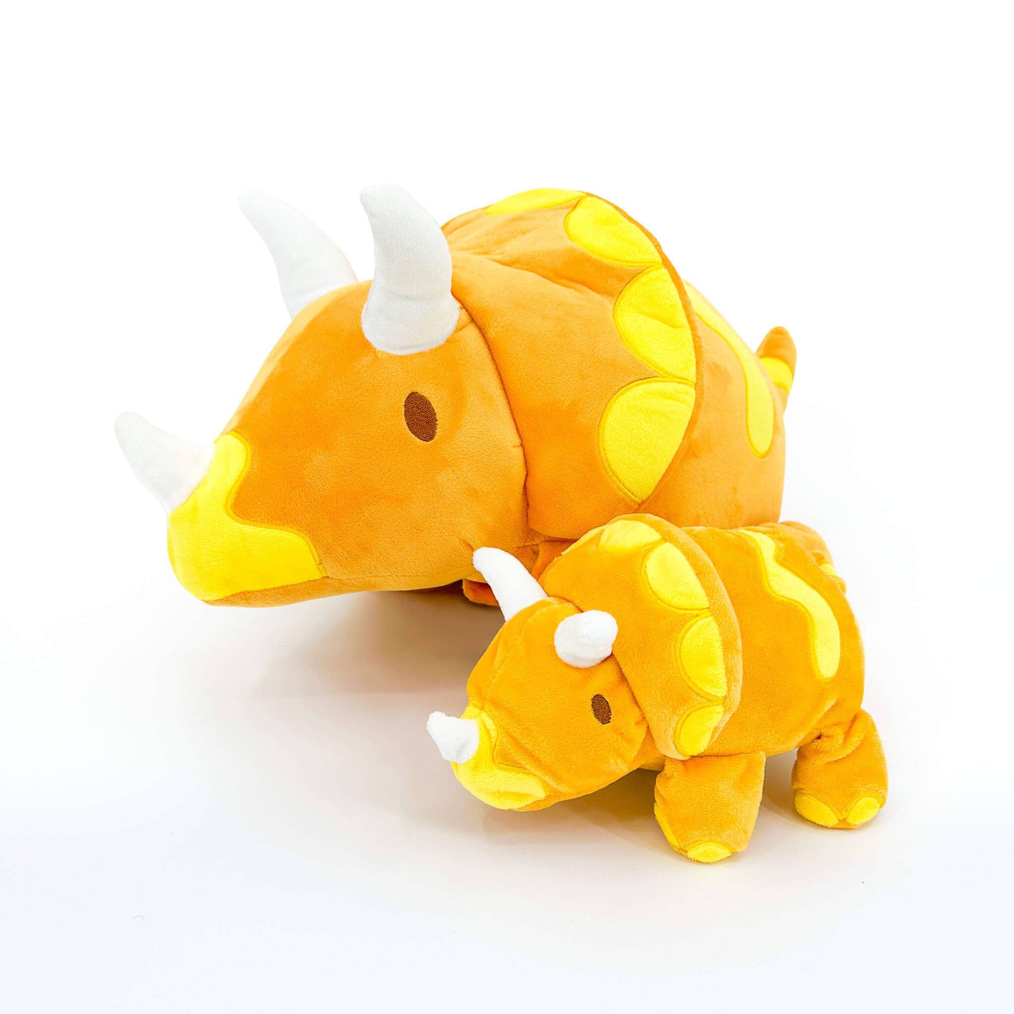 DinoGlows: Mega Triceratops Reversible Fossil Plush Dinosaur-Womple Studios-Yellow Springs Toy Company