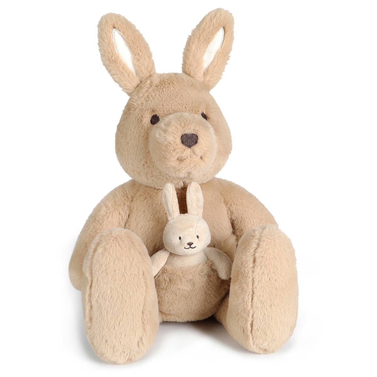 Kip Kangaroo & Baby Joey – Soft Toy (Vegan Angora) 17" / 43c-OB-Yellow Springs Toy Company
