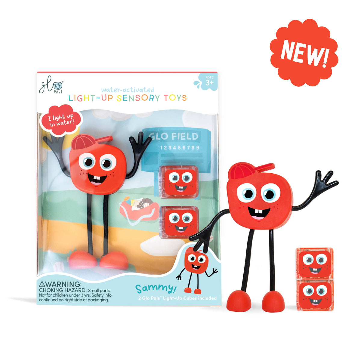 Glo Pals - Character - Sammy (Red)-Novelty-Glo Pals-Yellow Springs Toy Company